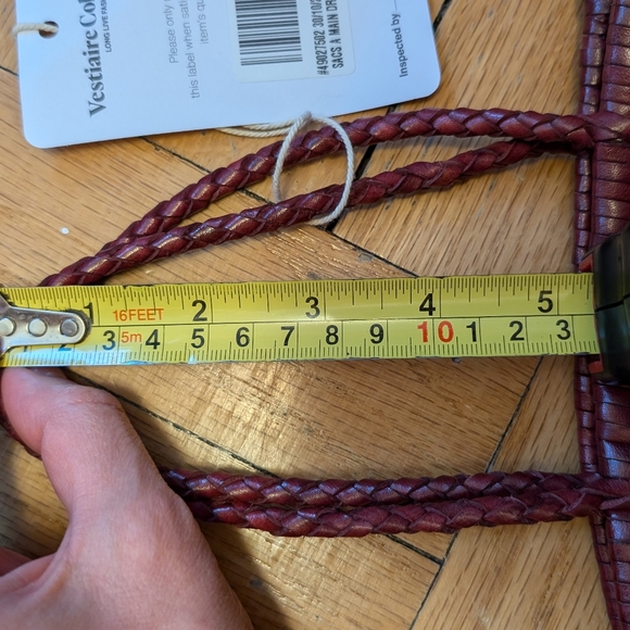 Dragon Diffusion Grace small basket bag burgundy color - Picture 6 of 8